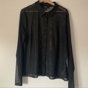 COPY - Forever21 Mesh Button Up